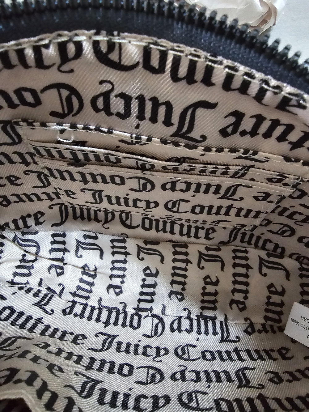 Juicy Couture Navy Logo Heart-Emblem Shoulder Bag - Picture 4 of 7